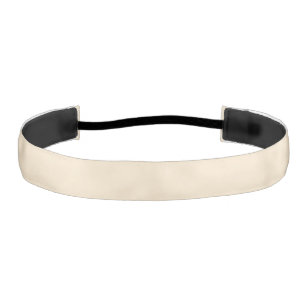 Cinta Para La Cabeza 1" Champagne Doble Satin Fitness Headband