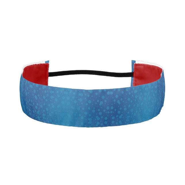 Cinta Para La Cabeza A blue headband with a subtle dotted pattern (Anverso)