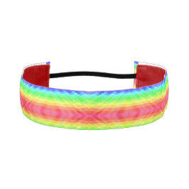 Cinta Para La Cabeza A colorful fabric headband featuring a rainbow 