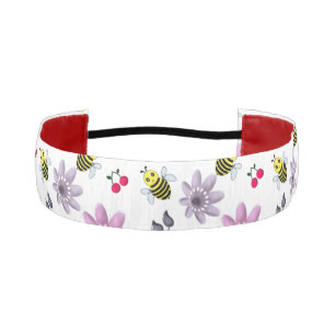 Cinta Para La Cabeza Abeja Bonita Patrón Floral Estética Cottagecore Ro