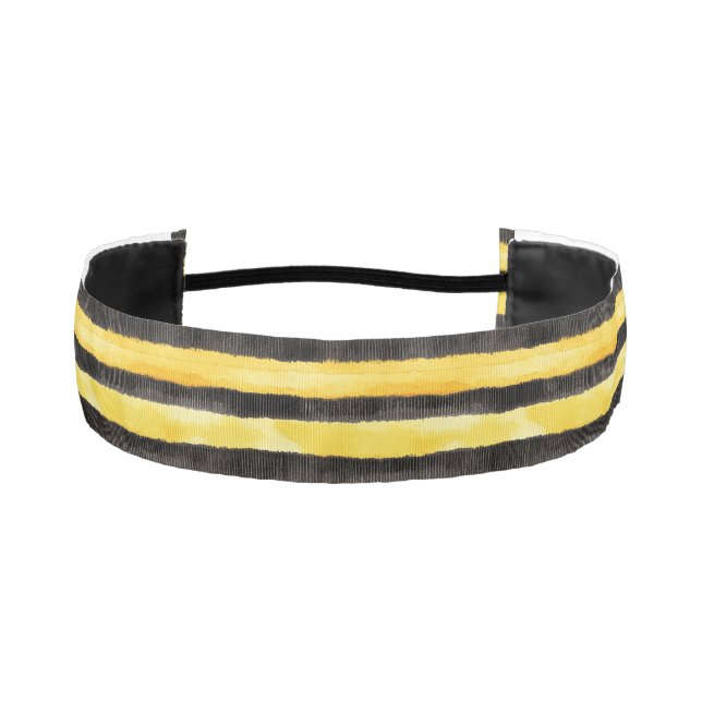 Cinta Para La Cabeza Abeja dorado negro amarillo (Anverso)