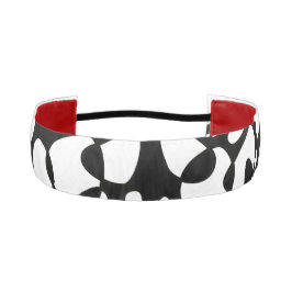 Cinta Para La Cabeza Abstracción de celdas Blanco negro