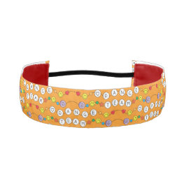 Cinta Para La Cabeza Accesorio de pelo de equipo de Naranja de guerra d