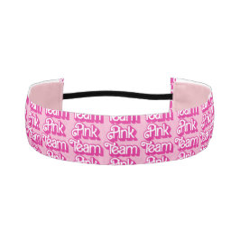 Cinta Para La Cabeza Accesorio de pelo de equipo rosa de guerra de colo