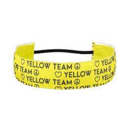 Cinta Para La Cabeza Accesorio de pelo del equipo amarillo de la guerra