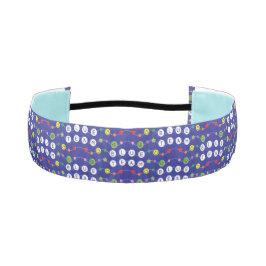 Cinta Para La Cabeza Accesorio de pelo del equipo azul de guerra de col