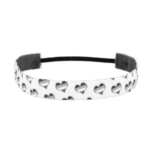 Cinta Para La Cabeza Ace Pride Heart Pattern Athletic Headband