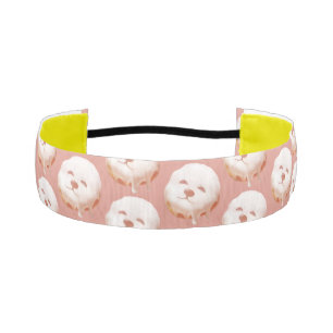 Cinta Para La Cabeza Adorable Dog Face Donut