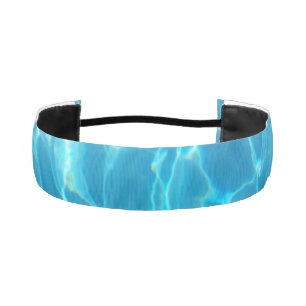 Cinta Para La Cabeza Agua de Piscina Azul Celeste Cristalina