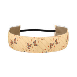 Cinta Para La Cabeza Amor y mariposas en naranja