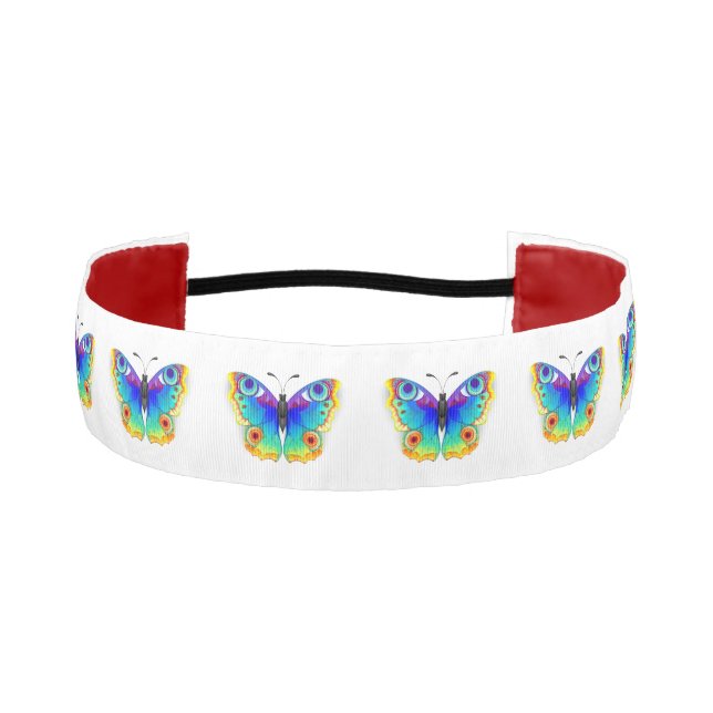 Cinta Para La Cabeza Arcoiris mariposa Peacock Eye (Anverso)