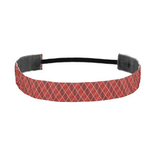 Cinta Para La Cabeza Argyle Rojo-Frost