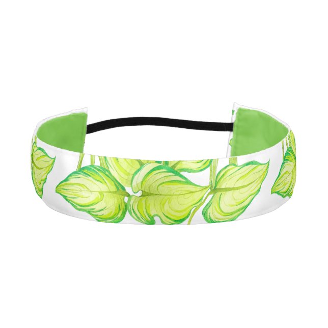 Cinta Para La Cabeza 'Armonía en verde' en la cabeza (Anverso)