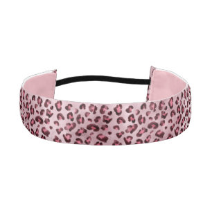 Cinta Para La Cabeza Arte de estampado de leopardo rosa textura artísti