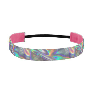 Cinta Para La Cabeza auricular de plata holográfica