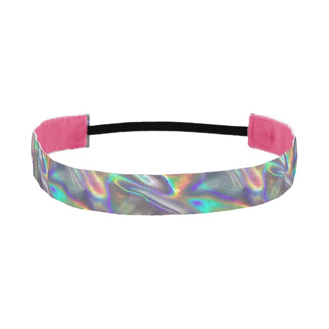 Cinta Para La Cabeza auricular de plata holográfica (Anverso)