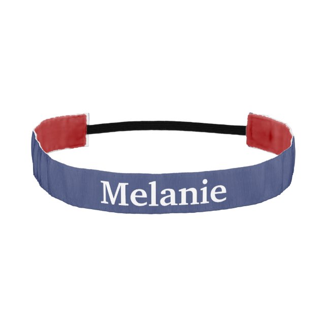 Cinta Para La Cabeza Azul personalizable (Anverso)