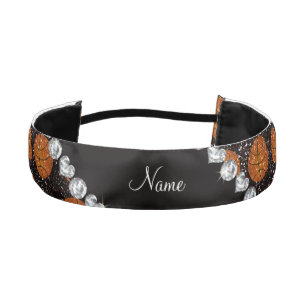 Cinta Para La Cabeza Baloncestos negros conocidos personalizados del