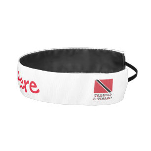 Cinta Para La Cabeza Bandana personalizada roja de la bandera de Trinid