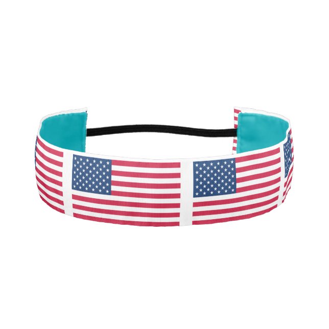 Cinta Para La Cabeza Bandera atlética patriótica estadounidense (Anverso)