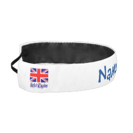 Cinta Para La Cabeza Bandera británica del Reino Unido Personalización 