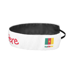 Cinta Para La Cabeza Bandera camerunesa personalizada roja