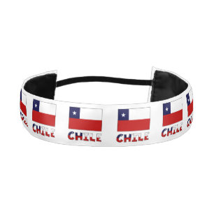 Cinta Para La Cabeza Bandera Chilena y Chile