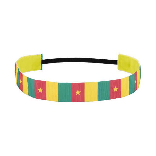 Cinta Para La Cabeza Bandera de Camerún Patriótico (Anverso)