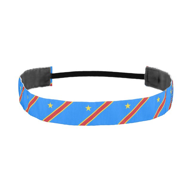 Cinta Para La Cabeza Bandera de Congo Kinshasa (Anverso)