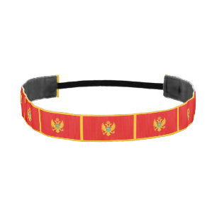 Cinta Para La Cabeza Bandera de Montenegro