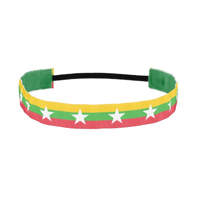 Cinta Para La Cabeza Bandera de Myanmar (Anverso)