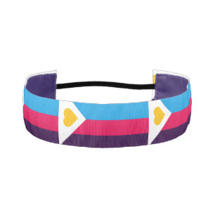 Cinta Para La Cabeza Bandera de orgullo de poliamor tricolor de Slipper