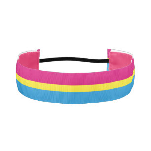 Cinta Para La Cabeza bandera de orgullo pansexual SlipperyJoe rosa ámba