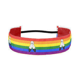 Cinta Para La Cabeza bandera del orgullo de dos espíritus de SlipperyJo