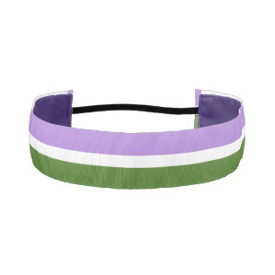 Cinta Para La Cabeza bandera del orgullo genderqueer de SlipperyJoe lav