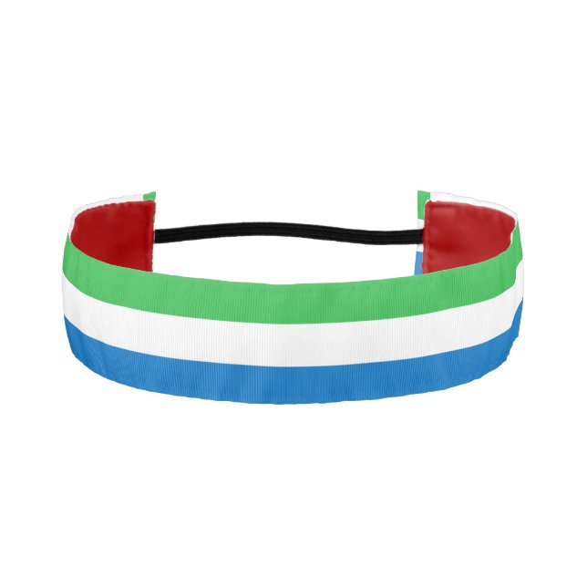 Cinta Para La Cabeza Bandera del Sierra Leone (Anverso)