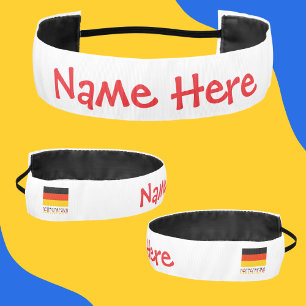 Cinta Para La Cabeza Bandera Personalizada de Deutschland Deporte Patri