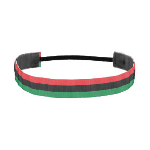 Cinta Para La Cabeza Bandera roja, negra y verde