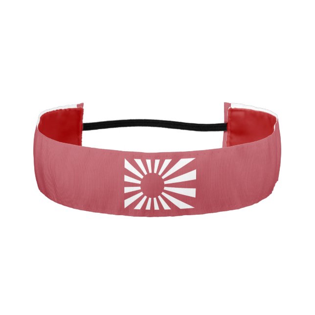 Cinta Para La Cabeza Bandera solar imperial en ascenso de Japón, Edo a  (Anverso)