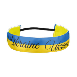 Cinta Para La Cabeza Bandera ucraniana y aptitud para Ucrania, correr /