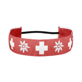 Cinta Para La Cabeza Bandera y edelweiss suizos