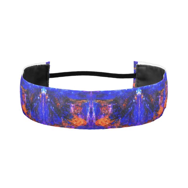 Cinta Para La Cabeza Bestia Azul Corriendo Fuego (Anverso)