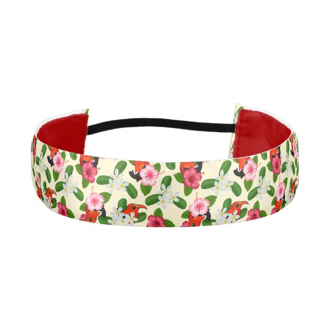 Cinta Para La Cabeza Birdorable Iiwis y flores (Anverso)