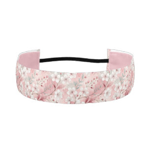 Cinta Para La Cabeza Bloom Sakura Pink Burgundy
