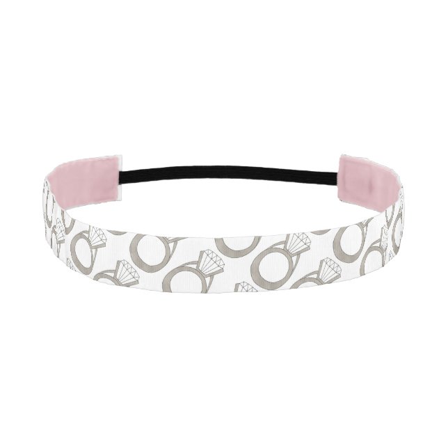 Cinta Para La Cabeza Boda Diamond Ring Bling Brie Headband (Anverso)