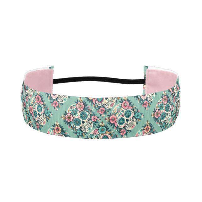 Cinta Para La Cabeza Boho Calaveras de Azúcar (Anverso)