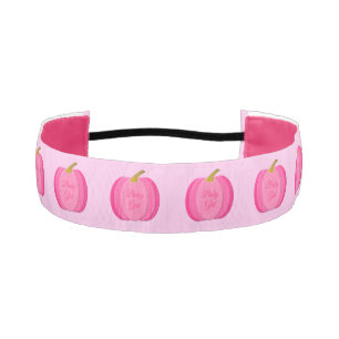 Cinta Para La Cabeza Bonito Bebé Rosa Personalizado Calabaza Patterada