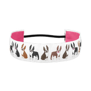 Cinta Para La Cabeza Boston Terriers