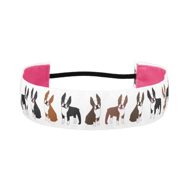 Cinta Para La Cabeza Boston Terriers (Anverso)