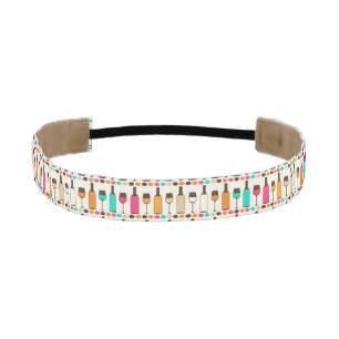 Cinta Para La Cabeza Botellas y vidrios retros de vino